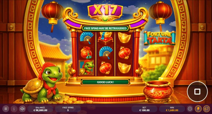 Fortune Tarta - chế độ Free Spins với hệ số nhân